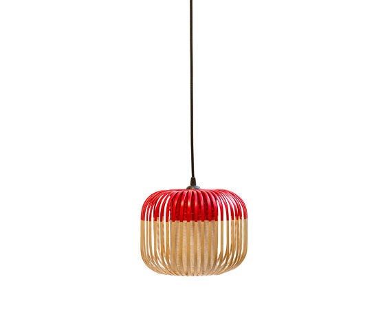Bamboo | Pendant Lamp | XS Red | Pendelleuchten | Forestier