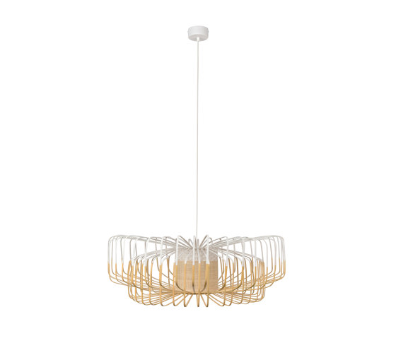 Bamboo Up N Down | Pendant Lamp | Up N Down XXL White | Suspended lights | Forestier