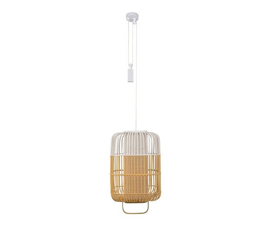 Bamboo-Square | Pendant Lamp | Square L White | Suspended lights | Forestier