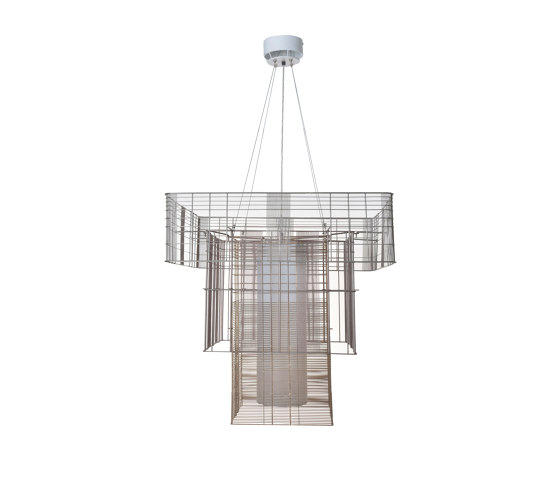 Mesh Cubic | Pendant Lamp | XL Taupe/Champagne | Suspended lights | Forestier