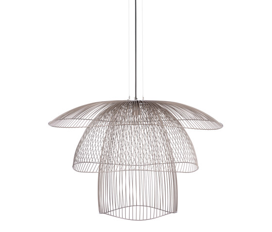 Papillon | Pendant Lamp | L Metallic Taupe | Suspended lights | Forestier
