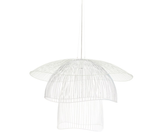 Papillon | Pendant Lamp | L White | Suspended lights | Forestier