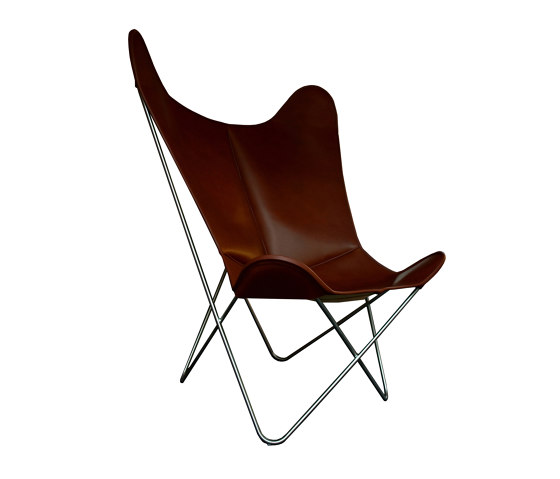 Hardoy Butterfly Chair GRAND COMFORT leather coffee brown | Fauteuils | Weinbaums