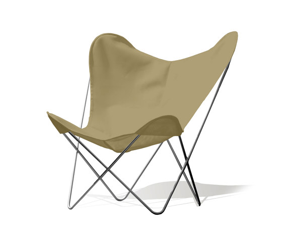 Hardoy Butterfly Chair OUTDOOR Batyline khaki | Fauteuils | Weinbaums