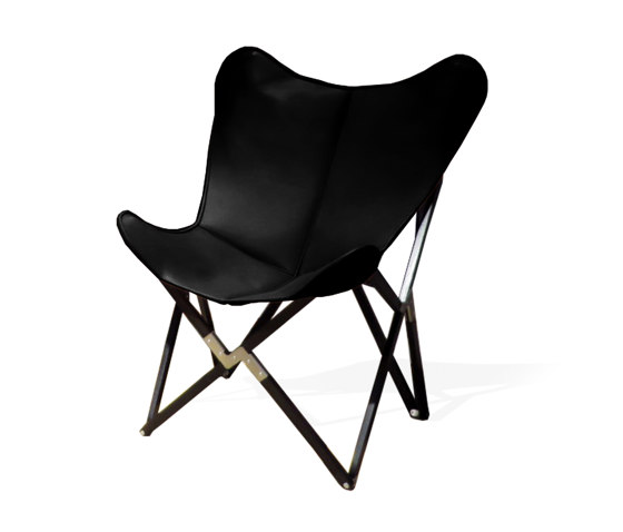 Fenby Tripolina Chair GRAND COMFORT leather black | Armchairs | Weinbaums