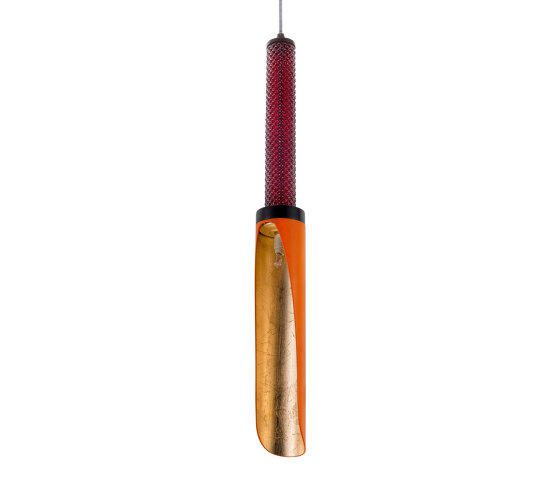 Blossom Antology | Single organ pipe chandelier | Suspended lights | Bronzetto