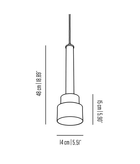 Blossom Antology | Double cilinder single chandelier | Lámparas de suspensión | Bronzetto