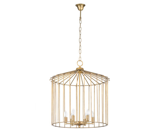Cage | Chain indoor chandelier small | Lámparas de suspensión | Bronzetto