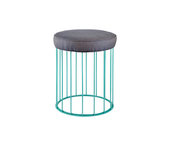 Cage | Juta or fabric seat bench | Hocker | Bronzetto