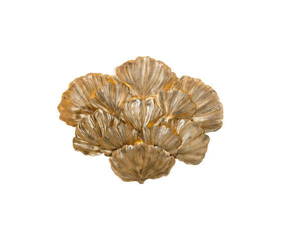Gingko Biloba | Applique foglie gingko | Lampade parete | Bronzetto