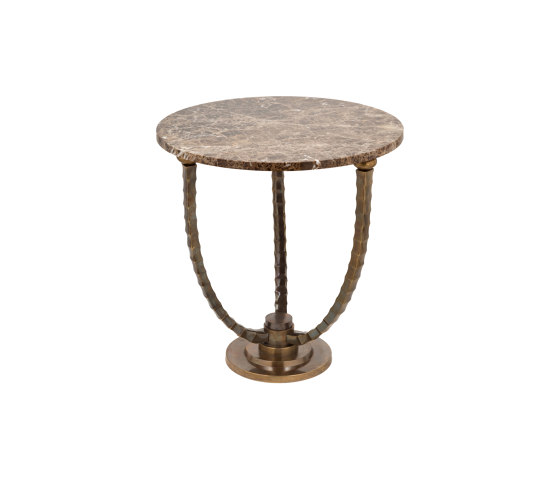 Horn | Tavolo con piano in marmo e gambe corno | Tavolini alti | Bronzetto