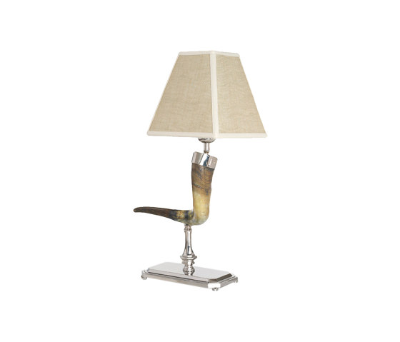 Horn | Curved horn table lamp | Tischleuchten | Bronzetto