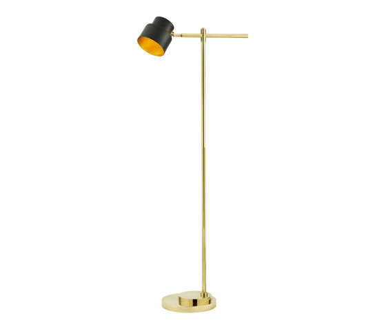 Satellite | Industrial-chic Floor lamp hight 120 cm | Luminaires sur pied | Bronzetto
