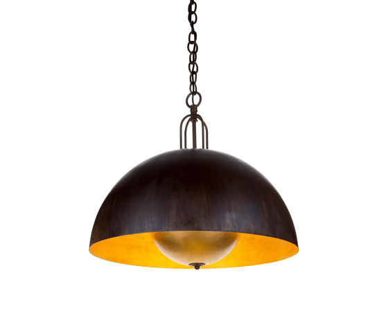 Soundlight | Chandelier half sfere with integrated sound small | Suspended lights | Bronzetto