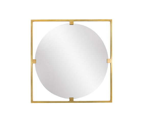 Urban | Geometric square mirror | Spiegel | Bronzetto