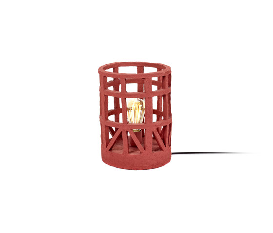 Earth Standing Lamp Paper Mache Red S | Lampade piantana | Serax