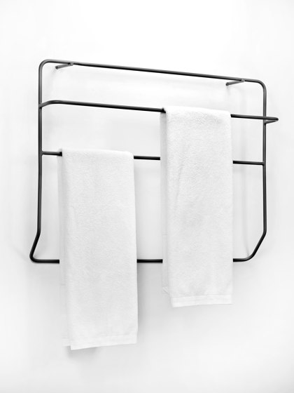 Juno Wall Towel Rack Black | Towel rails | Serax