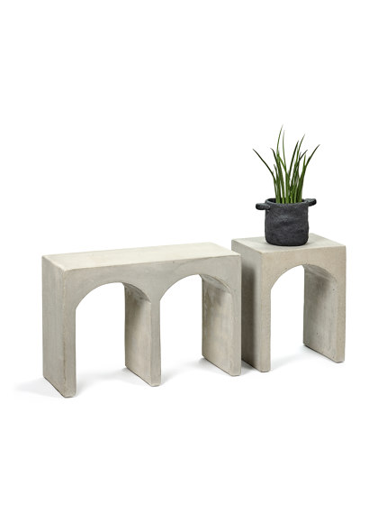 Roman Bench Double Concrete | Side tables | Serax