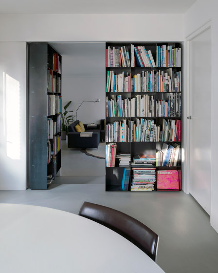 System 3 | Pivoting Bookshelf Doors | Hinges | FritsJurgens