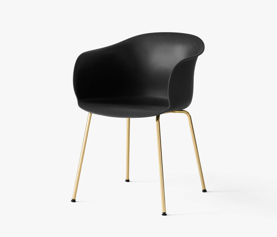 Elefy JH28 Black w. Brass legs | Chairs | &TRADITION