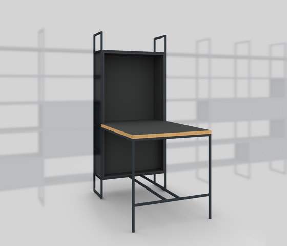 Module F – Small desk 400 | Shelving | Artis Space Systems GmbH