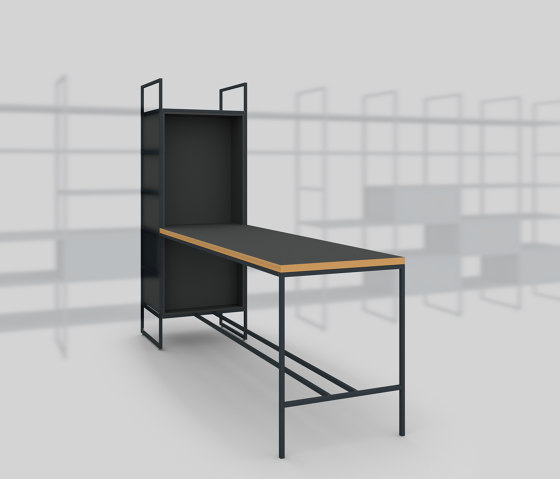 Module G – Large desk 650 | Shelving | Artis Space Systems GmbH