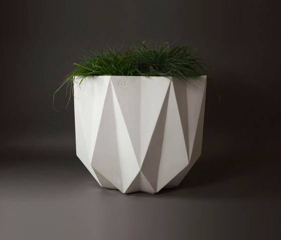 Prisme Planter, White Concrete |  | Adam Christopher Design
