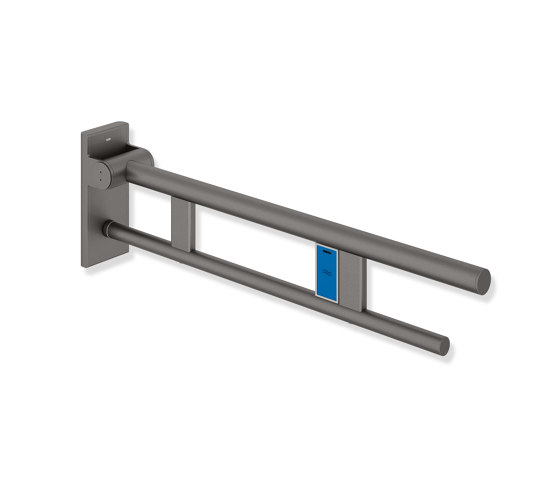 Hinged support rail Duo 700 mm powder-coated | Grab rails | HEWI