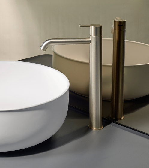 Code Brushed Gold Mitigeur pour vasque | Robinetterie pour lavabo | Inbani