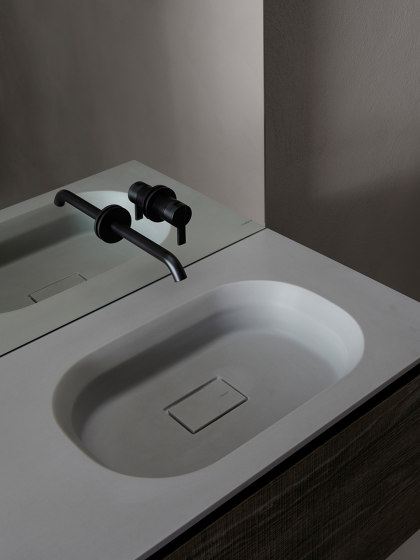 Cube Tapa con lavabo integrado en Cementsolid | Lavabos | Inbani