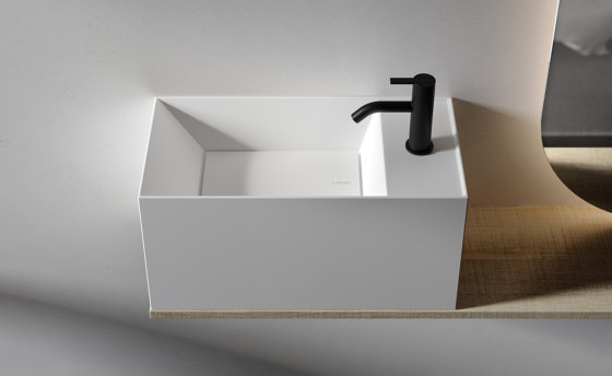 Facett Solidsurface wall mounted washbasin H25 | Wash basins | Inbani