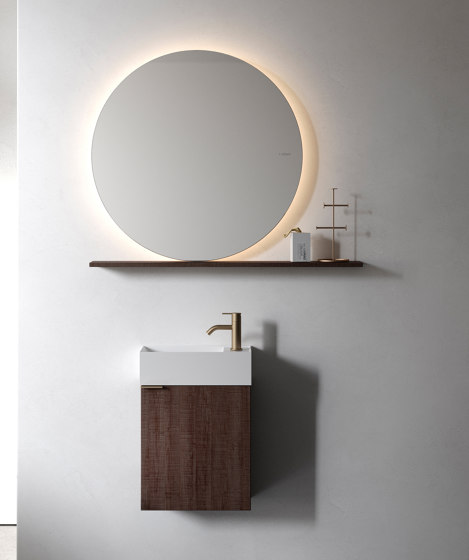 Norm Specchio con mensola a muro | Mensole bagno | Inbani