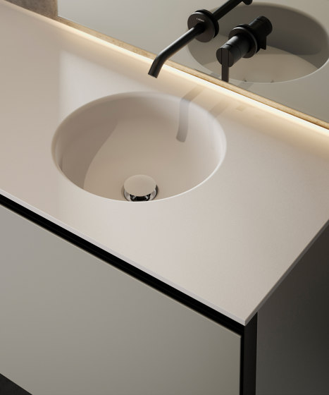 Prime Solidsurface top with integrated washbasin | Wash basins | Inbani