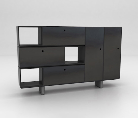 Chamfer Assembled Storage Configuration 5 | Armoires | Isomi
