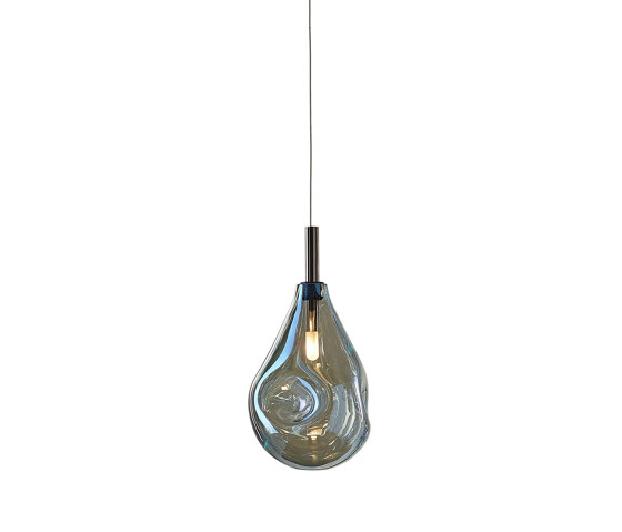 SOAP MINI BLUE, anthracite fitting | Suspended lights | Bomma