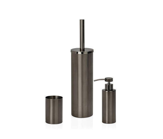 Bathroom Sets | Dispenser Inox/Titanio Ø5,5X19,5 | Portasapone liquido | Andrea House
