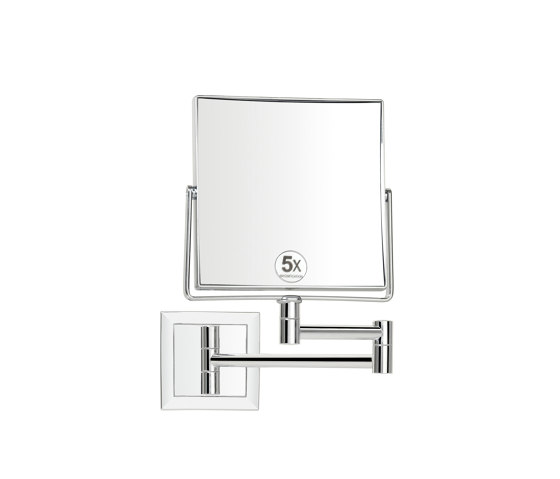 Mirrors | Specchio Quad. Estensibile. X5 Au. 15X | Specchi da bagno | Andrea House