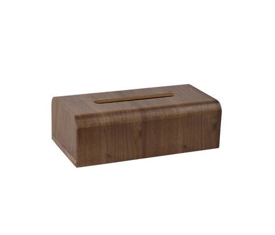 Tissue Boxes | Walnut Tissue Holder 26,5X14X8,5cm | Paper towel dispensers | Andrea House