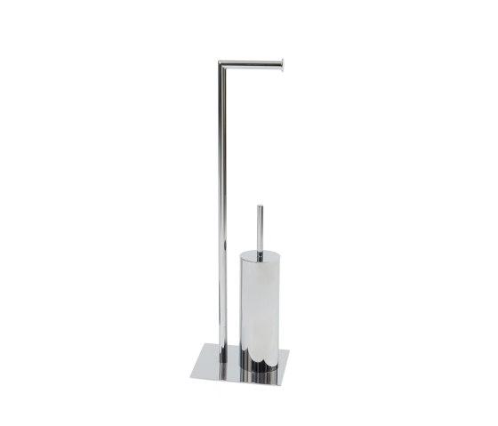 Towel Rack and Toilet Paper and Brush | Supporto Carta/Scopino Crom | Piantane WC | Andrea House