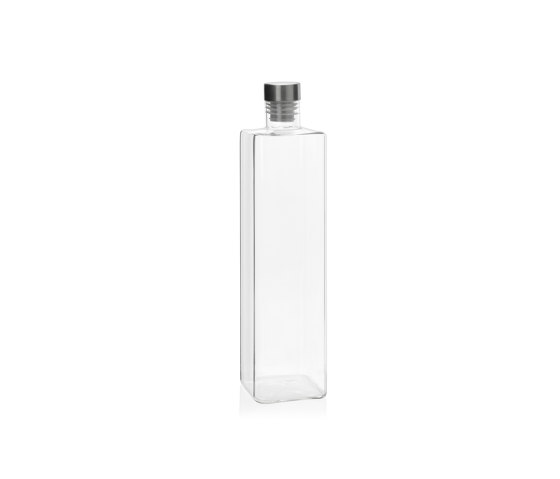 Bottles | Square Glass Blottle 8X8X33cm/1,5L. | Geschirr | Andrea House