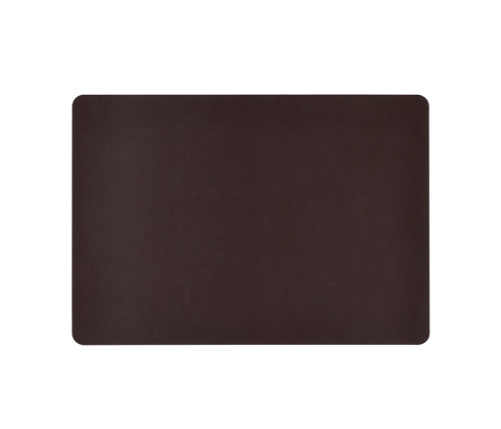 Placemats | Brown Recl. Leat. Placemat | Table mats | Andrea House