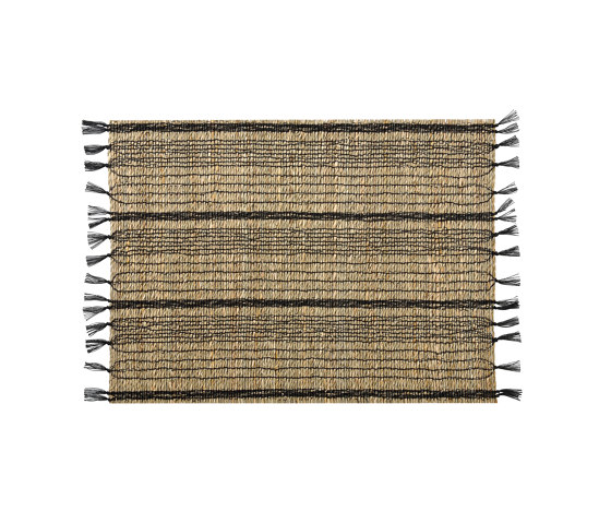 Placemats | Seagrass/Black Placemat 45X33cm | Table mats | Andrea House