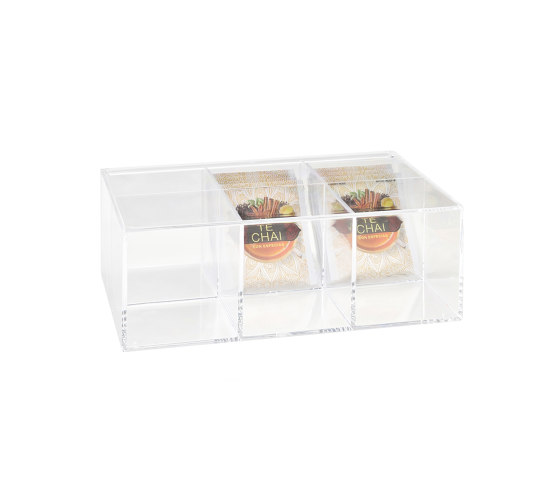 Tea and Coffee Boxes | Acrylic Box For Tea 6C. 22,5X14,5X8 | Behälter / Boxen | Andrea House