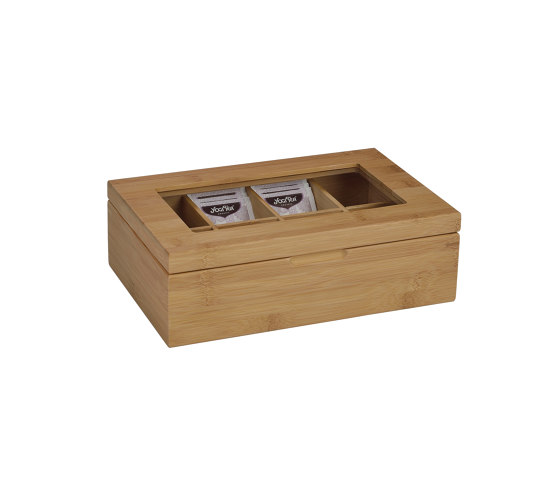 Tea and Coffee Boxes | Scatola Infusioni Bamboo 8C 29X19X9 | Contenitori / Scatole | Andrea House