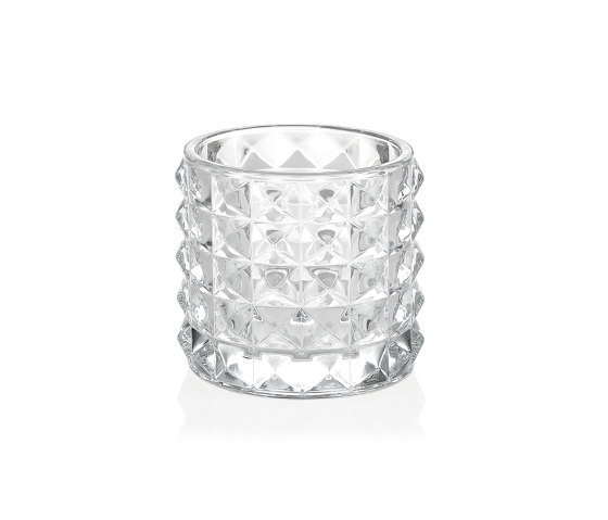 Decoration Complemens | Transparent Glass Tealight Ø9X9 cm | Kerzenständer / Kerzenhalter | Andrea House