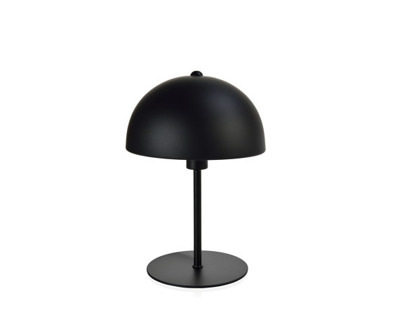 Lighting | Black Metal Umbrella Lamp Ø20X30 cm | Tischleuchten | Andrea House