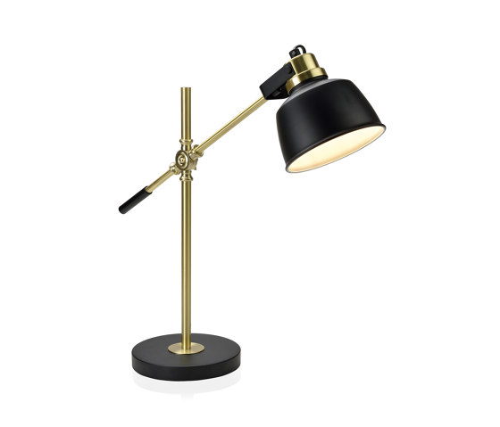 Lighting | Lampe Laiton/Noir 54X18X48 cm | Luminaires de table | Andrea House