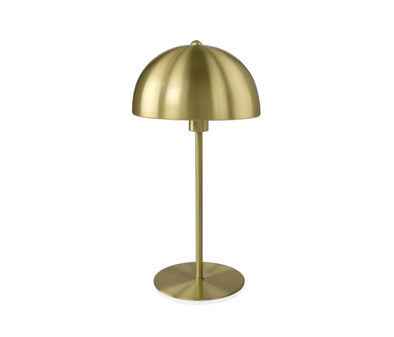 Lighting | Brass Metal Umbrella Lamp Ø20X39 cm | Tischleuchten | Andrea House