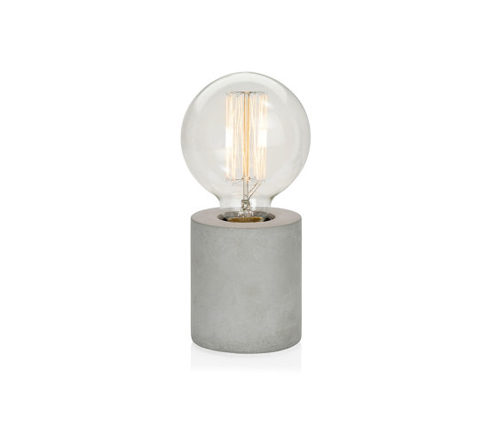 Lighting | Lampe Ciment Ø8X9cm | Luminaires de table | Andrea House
