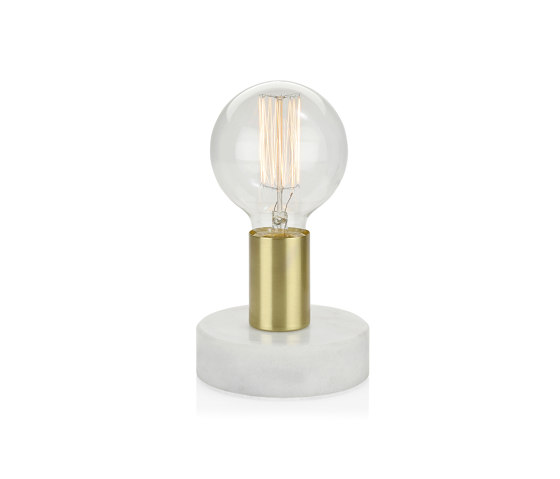 Lighting | Lampe Marbre/Laiton Ø12X10cm | Luminaires de table | Andrea House